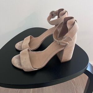madewell suede heels
